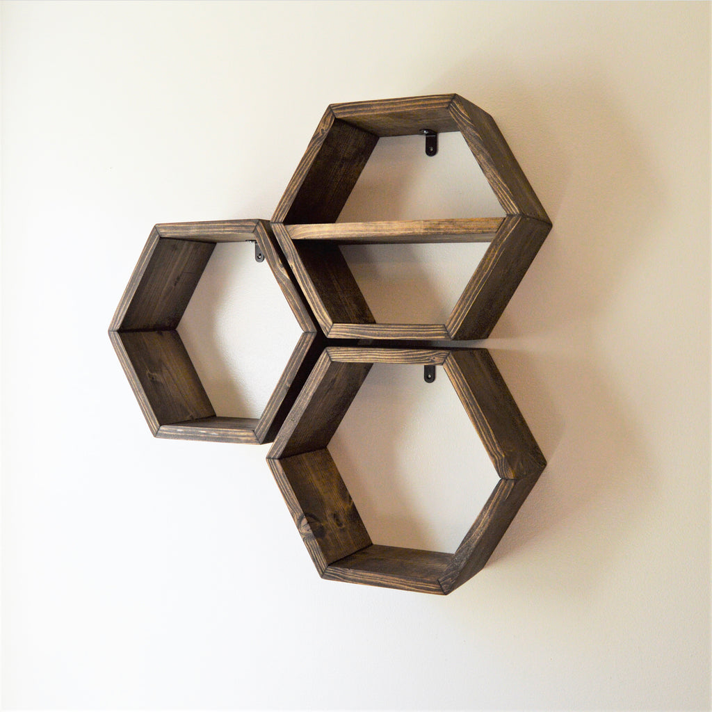 The Hexagon Shelf | 5.5" deep | Honeycomb