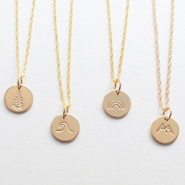 Charm Disk Necklace