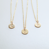 Initial Disk Necklace