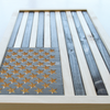 Wooden Natural Subdued American Flag