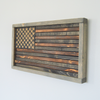 Wooden Charred Subdued American Flag