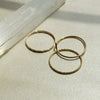 Gold Hammered Stacking Ring