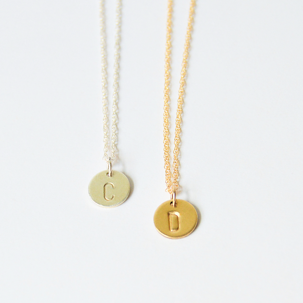 Initial Disk Necklace