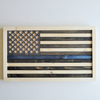 Wooden Thin Line Flag