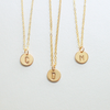 Initial Disk Necklace
