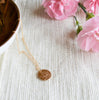 Flower Disk Necklace | Birth Flower Collection
