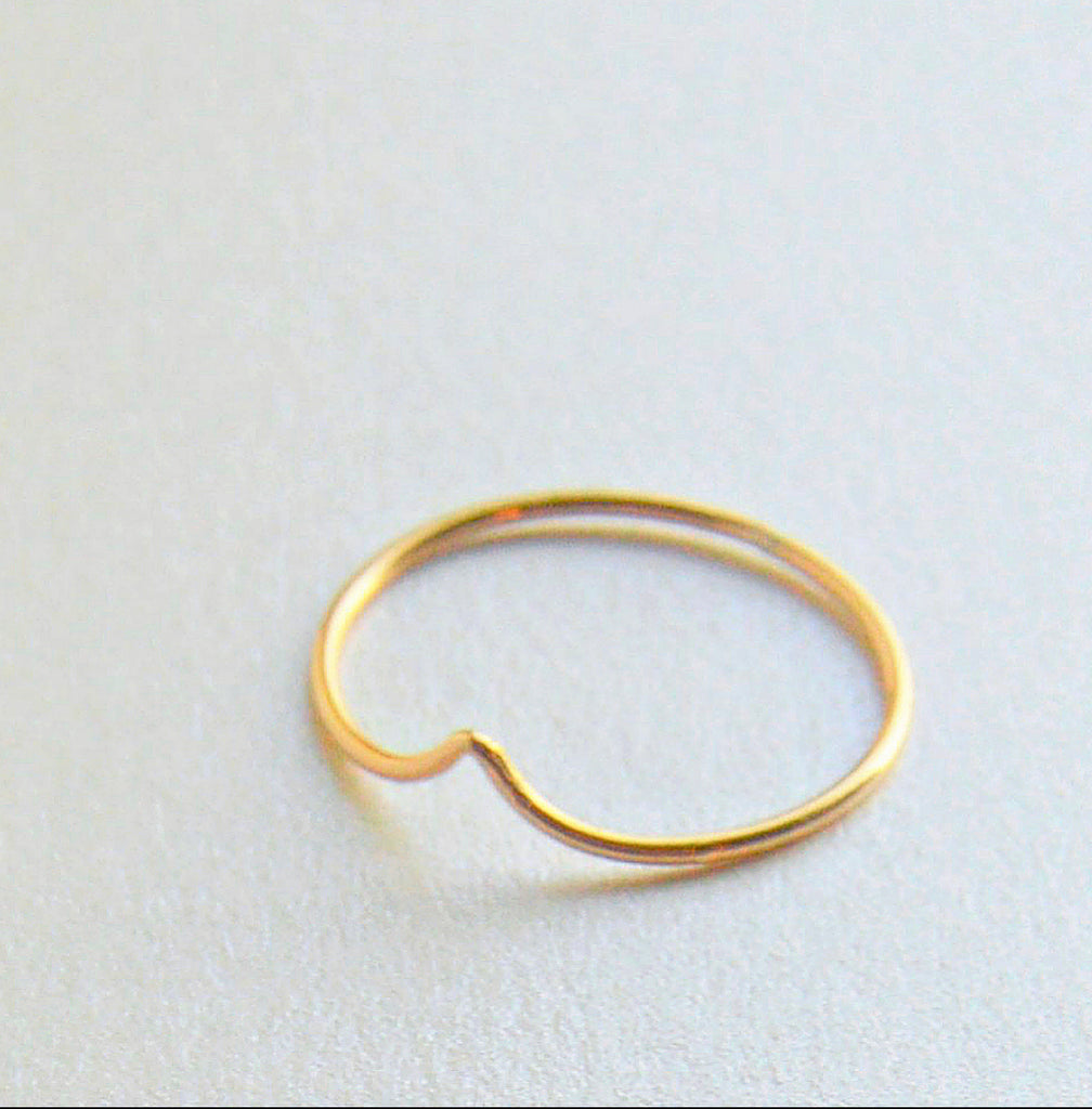 Gold Point Stacking Ring