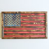 Wooden Rustic American Flag